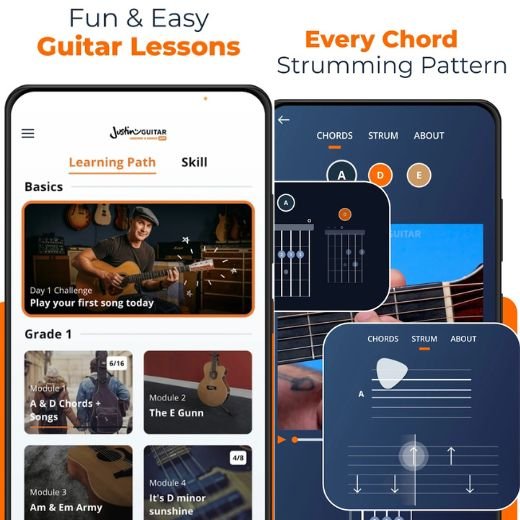 Justin Guitar best guitar learning app for beginners 